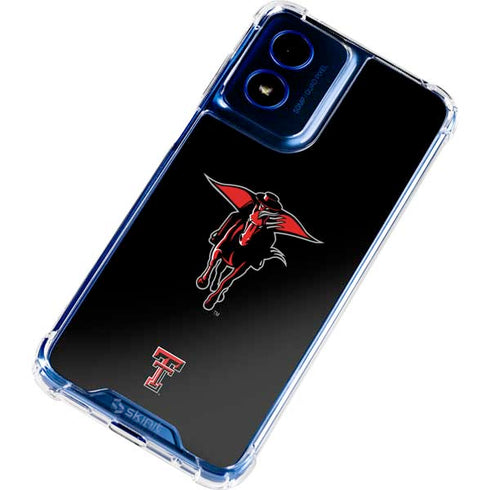 Texas Tech University Red Raiders Logo Moto G 5G (2024) Clear Case