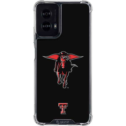 Texas Tech University Red Raiders Logo Moto G Power 5G (2024) Clear Case