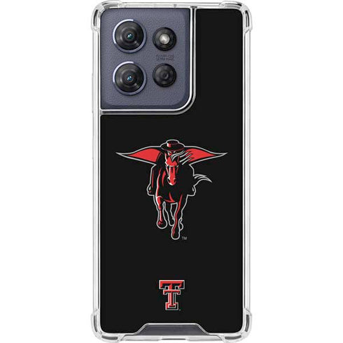 Texas Tech University Red Raiders Logo Moto G Power 5G (2025) Clear Case