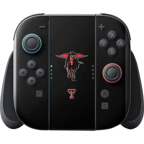 Texas Tech University Red Raiders Logo Nintendo Switch 2 (2025) with Joy-Con Skin
