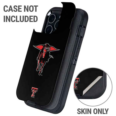 Texas Tech University Red Raiders Logo Otterbox Defender iPhone Skin
