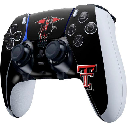 Texas Tech University Red Raiders Logo PS5 DualSense Edge Pro Controller Skin