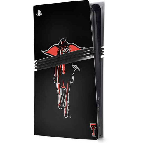 Texas Tech University Red Raiders Logo PS5 Pro Console Skin