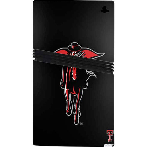 Texas Tech University Red Raiders Logo PS5 Pro Console Skin