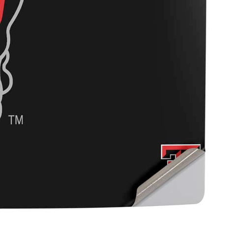 Texas Tech University Red Raiders Logo PS5 Pro Disk Console Skin