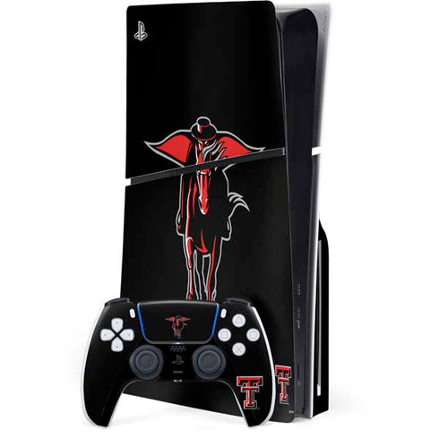 Texas Tech University Red Raiders Logo PlayStation PS5 Skins