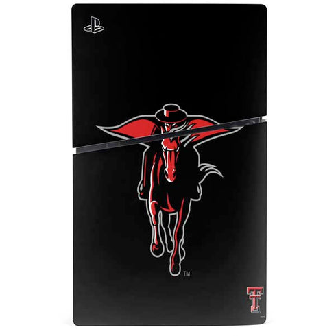 Texas Tech University Red Raiders Logo PS5 Slim Digital Edition Console Skin