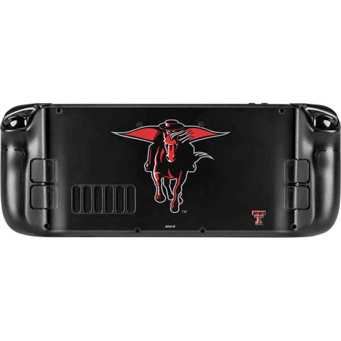 Texas Tech University Red Raiders Logo Steam Deck Handheld Gaming Computer Skin