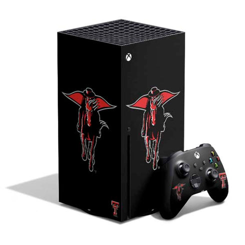 Texas Tech University Red Raiders Logo Xbox Series X Bundle Skin
