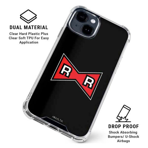 Dragon Ball Z Red Ribbon Army iPhone 14 Plus Clear Case