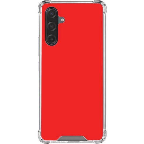 Red Galaxy A17 Clear Case