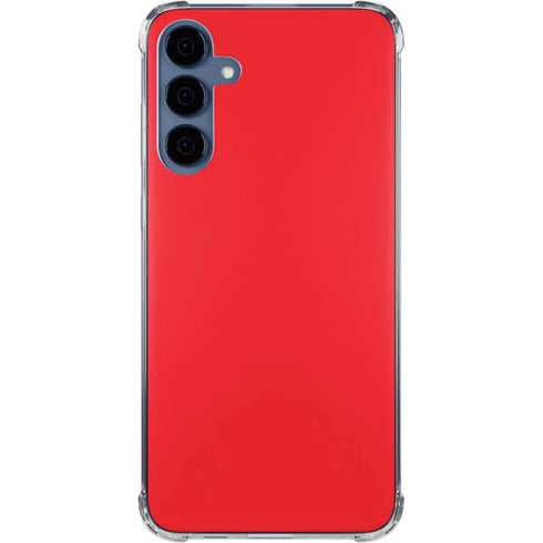 Red Galaxy A55 5G Clear Case