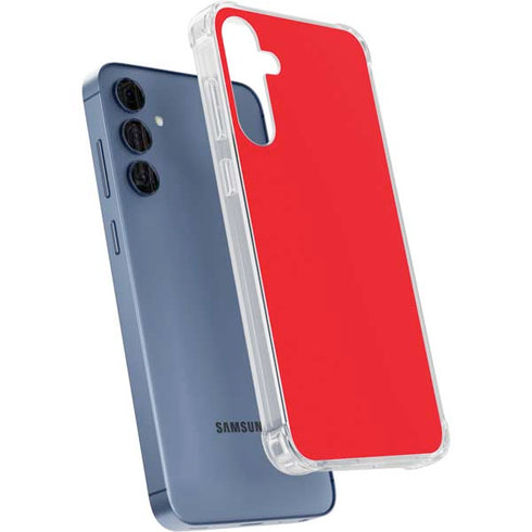 Red Galaxy A55 5G Clear Case