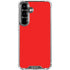 Red Galaxy S26 Clear Case