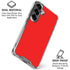 Red Galaxy S26 Clear Case