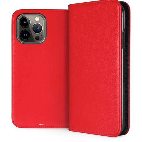 Red Solid iPhone 13 Pro Max Folio Case