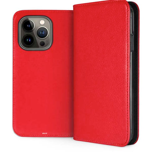 Red Solid iPhone 14 Pro Folio Case