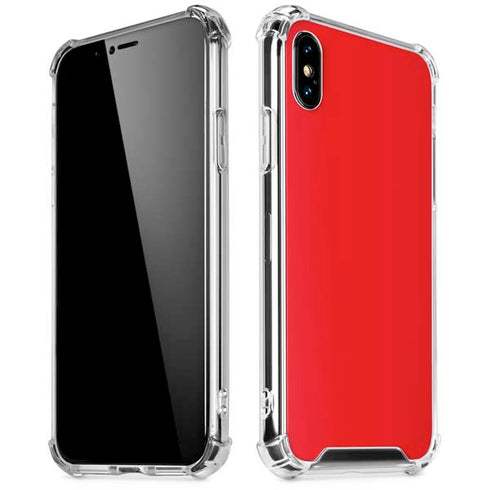 Red iPhone X/XS Clear Case