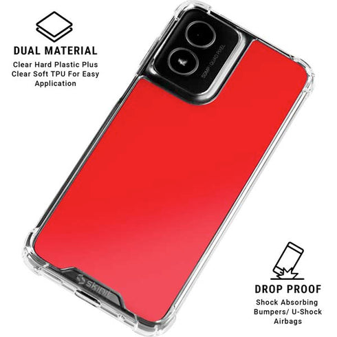 Red Moto G Power 5G (2024) Clear Case