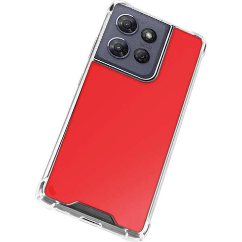 Red Moto G Power 5G (2025) Clear Case