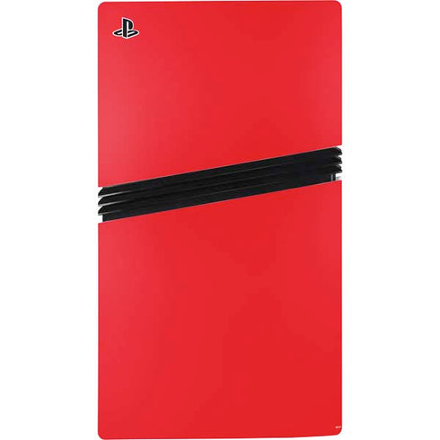 Red PS5 Pro Console Skin