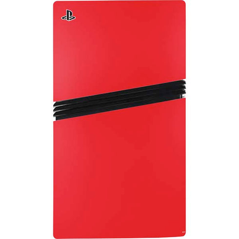 Red PS5 Pro Disk Console Skin