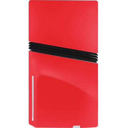 Red PS5 Pro Disk Console Skin