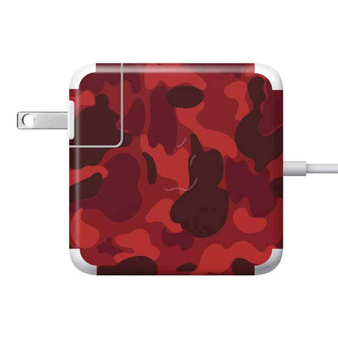 Red Street Camo 85W Power Adapter (15 and 17 inch MacBook Pro Charger) Skin