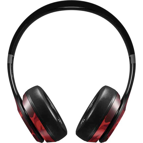 Red Street Camo Beats Solo 4 Wireless Headphones Skin