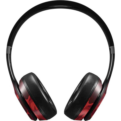 Red Street Camo Beats Studio Pro Wireless Headphones Skin