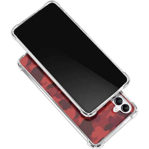 Red Street Camo Gabb Phone 4 Clear Case