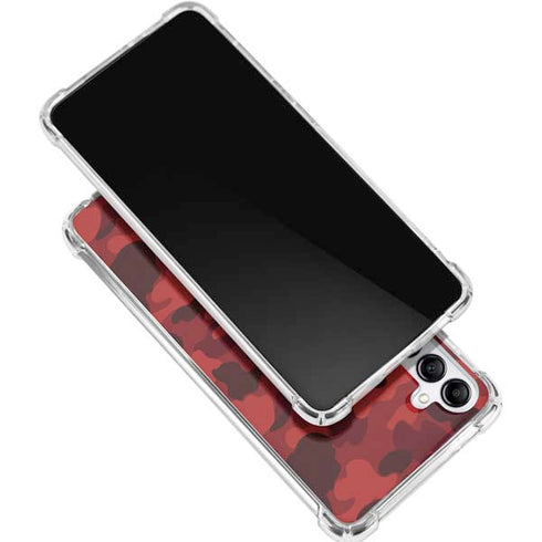 Red Street Camo Galaxy A16 5G Clear Case