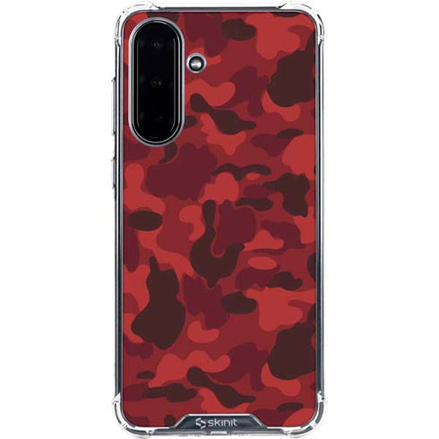 Red Street Camo Galaxy A36 5G Clear Case