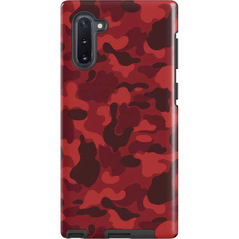 Red Street Camo Galaxy Cases