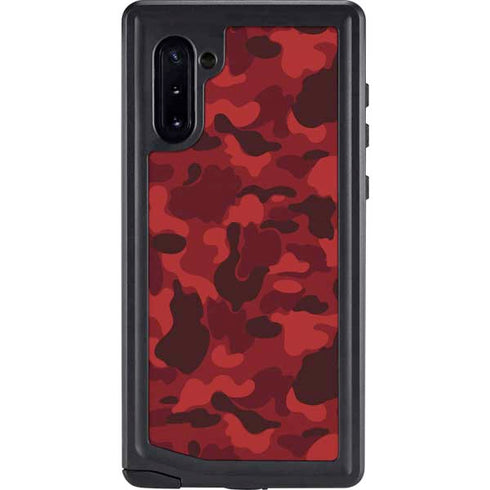 Red Street Camo Galaxy Cases