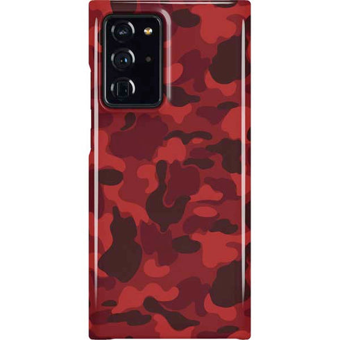 Red Street Camo Galaxy Cases
