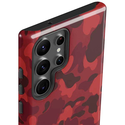 Red Street Camo Galaxy S23 Ultra Pro Case