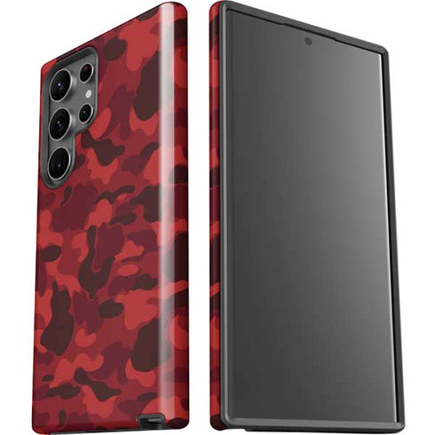 Red Street Camo Galaxy S23 Ultra Pro Case