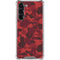 Red Street Camo Galaxy S24 FE Clear Case