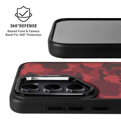 Red Street Camo Galaxy S25 Kickstand Case
