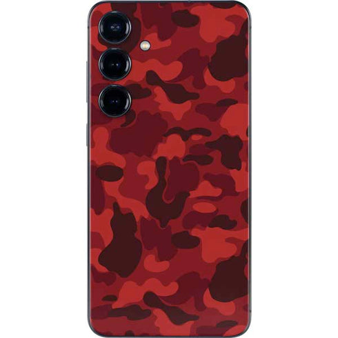 Red Street Camo Galaxy S25 Plus Skin