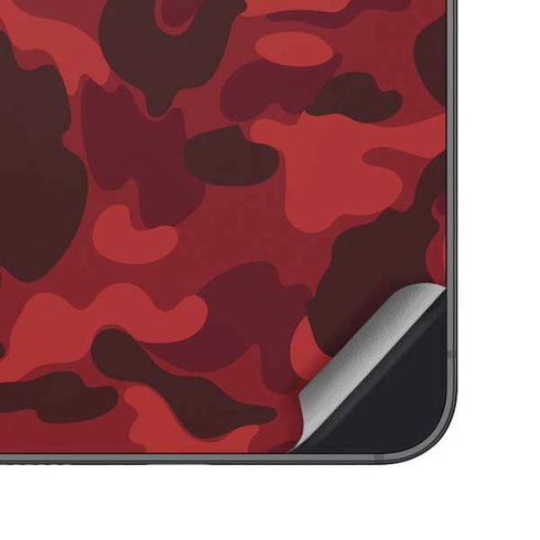 Red Street Camo Galaxy S24 Plus Skin