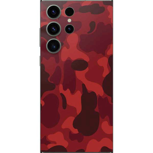 Red Street Camo Galaxy S25 Ultra Skin