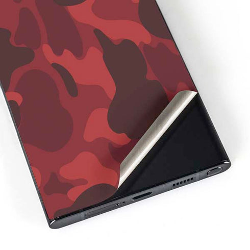 Red Street Camo Galaxy S25 Ultra Skin