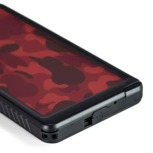 Red Street Camo Galaxy S24 Ultra Waterproof Case