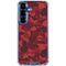 Red Street Camo Galaxy S25 Clear Case