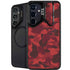 Red Street Camo Galaxy S25 FE Kickstand Case