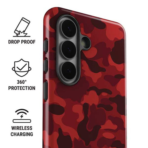 Red Street Camo Galaxy S26 Impact Case