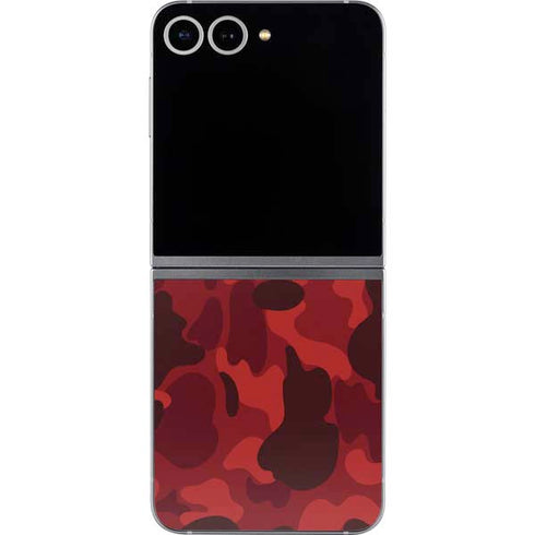 Red Street Camo Galaxy Z Flip6 Skin