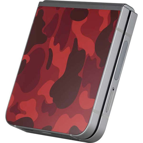 Red Street Camo Galaxy Z Flip6 Skin